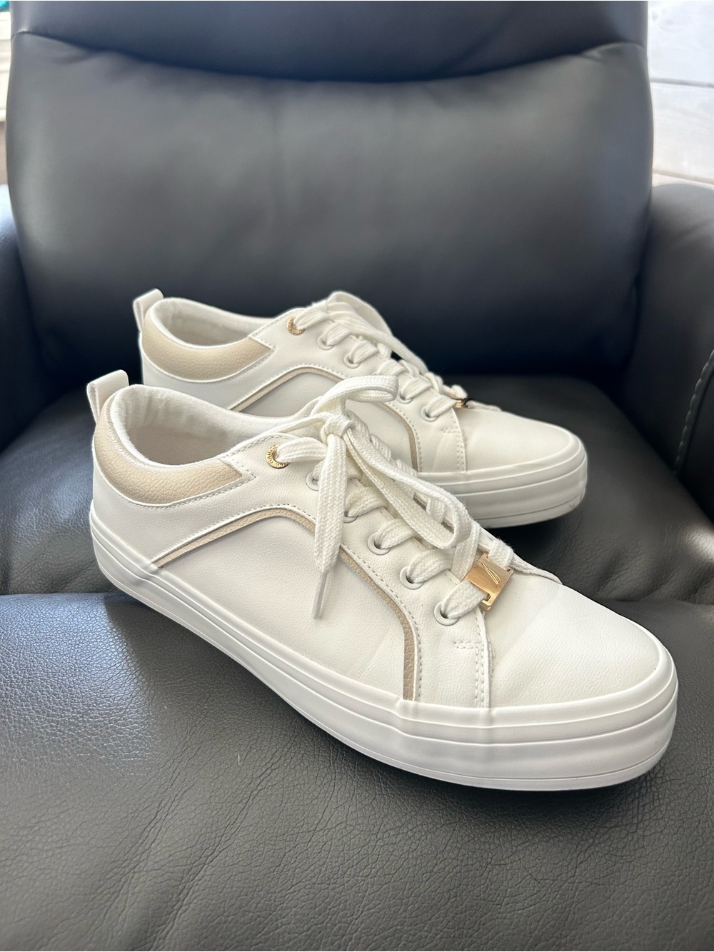 Nautica Davidia White/Bone Sneaker 10
